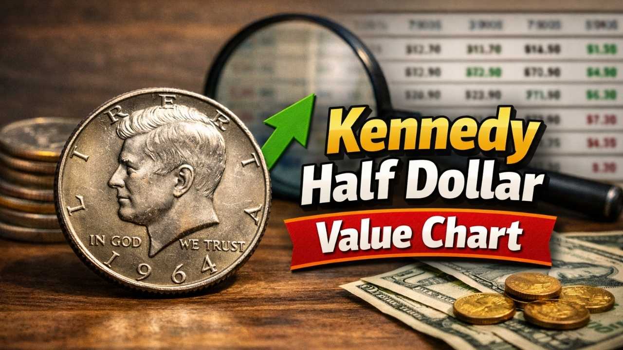 Kennedy Half Dollar Value Chart 2026: Prices, Mint Marks & Collector’s Guide