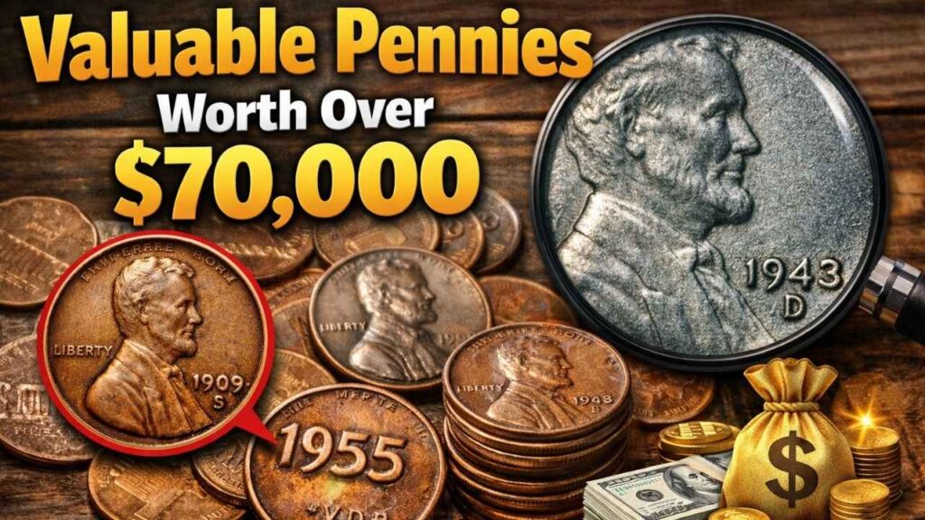 10 Valuable Pennies Worth Over $70,000: Rare Coin Collector’s Value Guide 2026